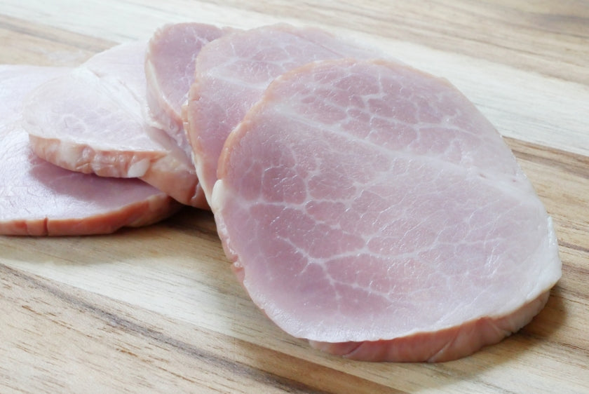 鉾田ハム－厚切りボンレスハムときざみウデベーコンのセット－放牧デュロック純粋種－やまの華豚